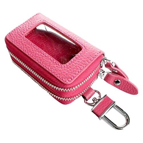 イフ AWESOME(オーサム) スマートキーケース クリア窓付きダブルファスナータイプ ピンク ASK-CMW005 (1255111)