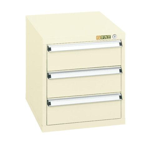 サカエ スモールキャビネット 390×400×420mm アイボリー SL-43I (2230398)