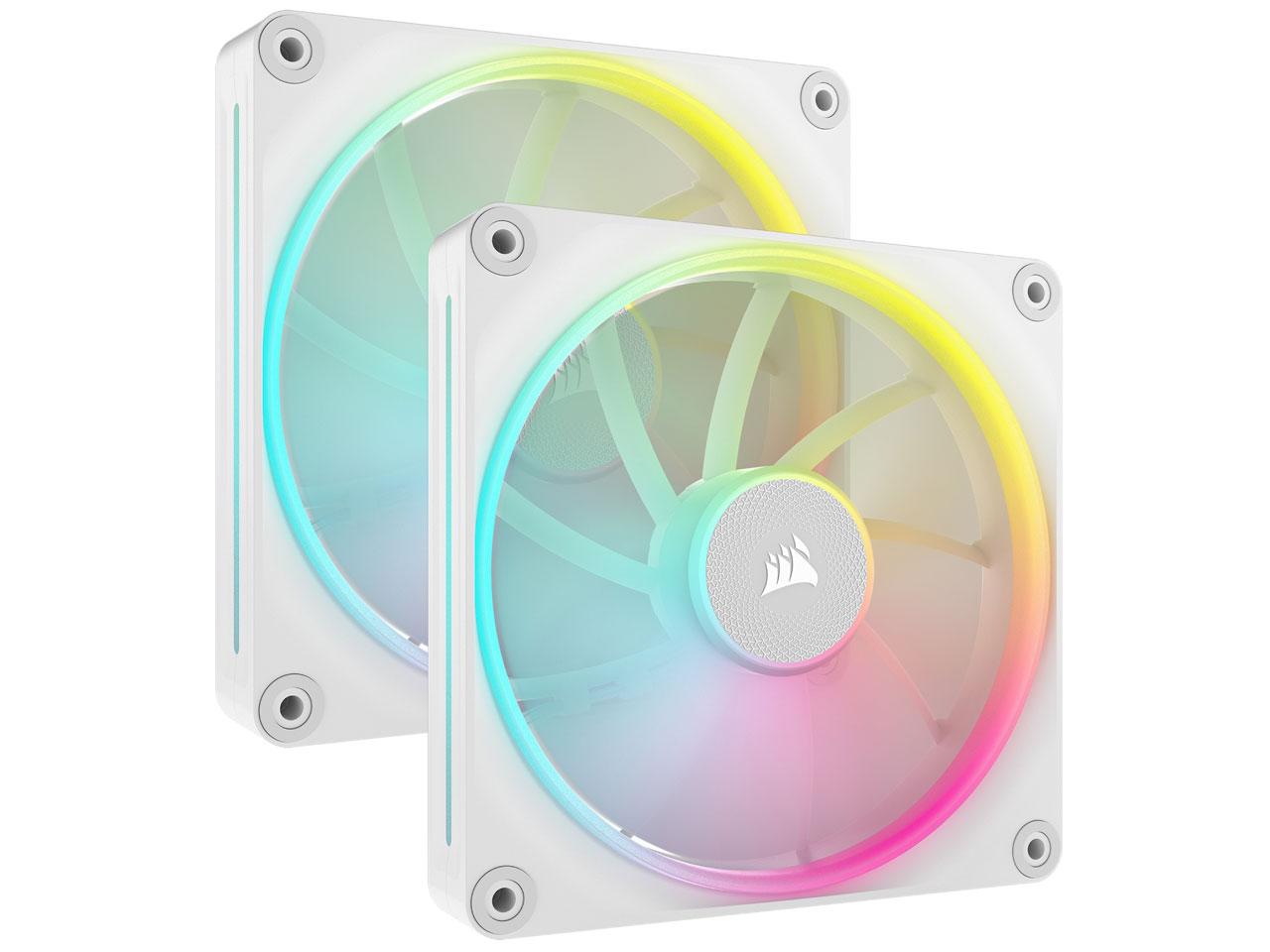 コルセア PCケースファン iCUE LINK LX140 RGB WHITE Dual Fans Starter Kit