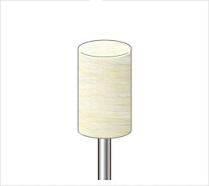 ナカニシ フェルトバフハードタイプ 10本入 円筒型 φ13×20×軸φ3 (53324 5257)