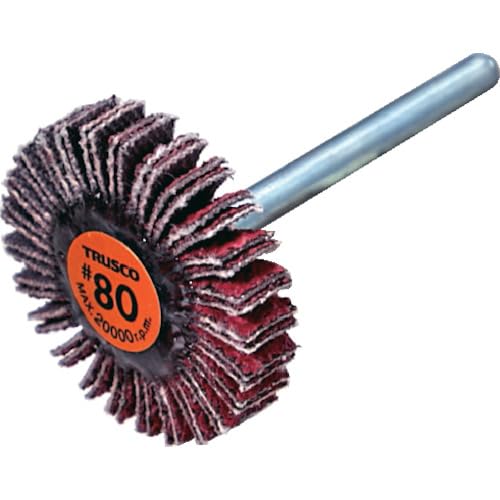 TRUSCO トラスコ中山 TRUSCO セラミックフラップホイール 軸径3mm #80 外径20×幅5×...
