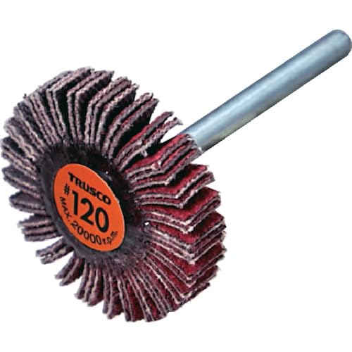 TRUSCO トラスコ中山 TRUSCO セラミックフラップホイール 軸径3mm #120 外径20×幅5...