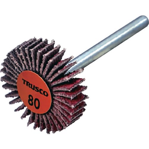 TRUSCO トラスコ中山 TRUSCO セラミックフラップホイール 軸径3mm #80 外径25×幅5×...