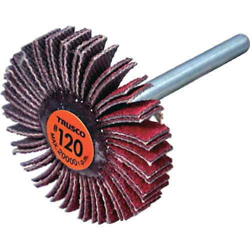 TRUSCO トラスコ中山 TRUSCO セラミックフラップホイール 軸径3mm #120 外径30×幅5...