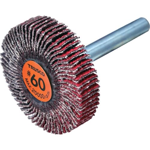 TRUSCO トラスコ中山 TRUSCO セラミックフラップホイール 軸径6mm #60 外径40×幅10...