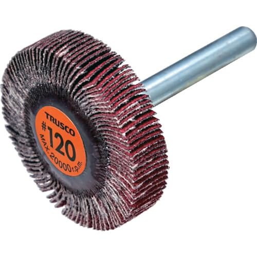TRUSCO トラスコ中山 TRUSCO セラミックフラップホイール 軸径6mm #120 外径40×幅1...