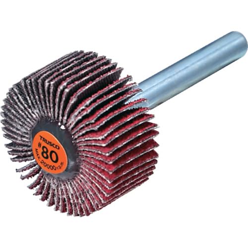 TRUSCO トラスコ中山 TRUSCO セラミックフラップホイール 軸径6mm #80 外径30×幅15...