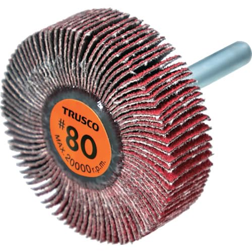 TRUSCO トラスコ中山 TRUSCO セラミックフラップホイール 軸径6mm #80 外径50×幅15...