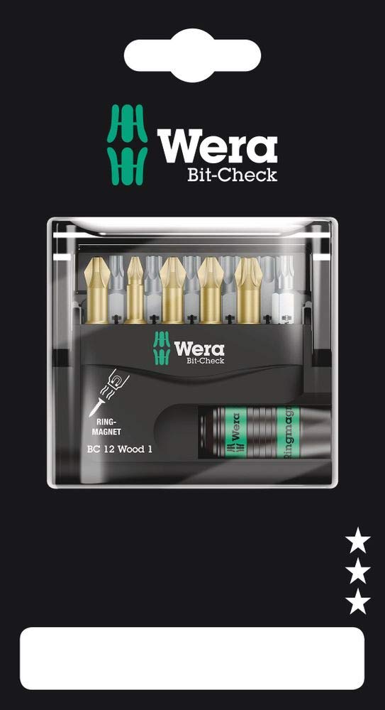 Rakuten - Wera Werkzeuge 136390 ビットチェック ビットセット 木工用1 12点 SB