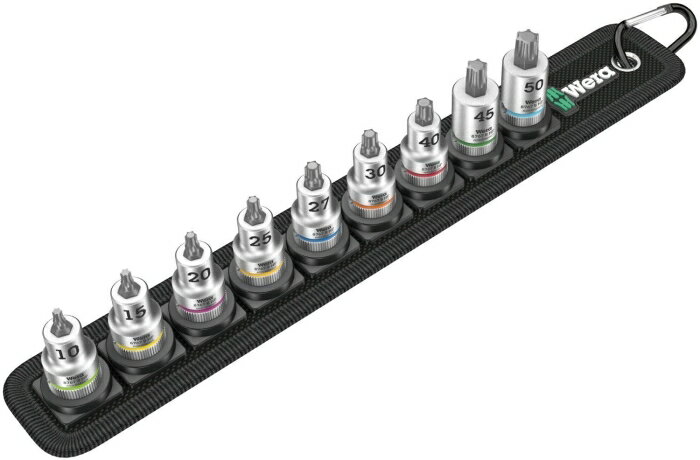 Rakuten - Wera Werkzeuge 003972 3/8DR/9点(Torx)ビットソケットセット(ホールド