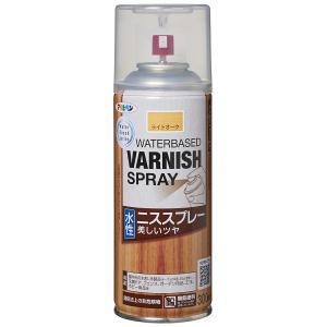 アサヒペン 水性ニススプレー300MLライトオーク【入数:6】