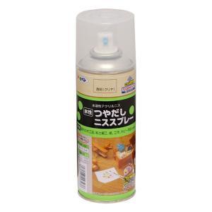 アサヒペン 水性つや出しニススプレー300MLクリヤ【入数:6】