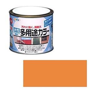 Rakuten - アサヒペン 水性多用途カラー1/5Lオレンジ【入数:6】