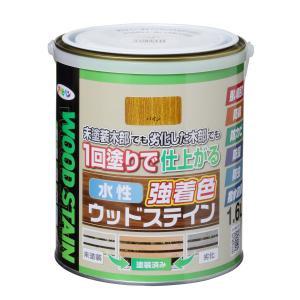 アサヒペン 水性強着色ウッドステイン1.6Lパイン【入数:6】