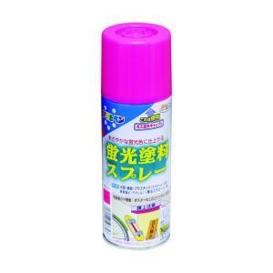 アサヒペン 蛍光塗料スプレー300MLピンク【入数:6】