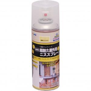 アサヒペン 屋外用ニススプレー300ML透明(クリヤ)【入数:6】
