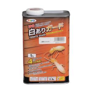 アサヒペン 油性白ありガード1Lクリヤ【入数:6】