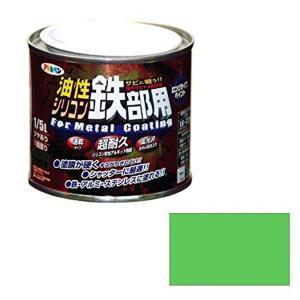 アサヒペン 油性シリコン鉄部用1/5Lライトグリーン【入数:6】