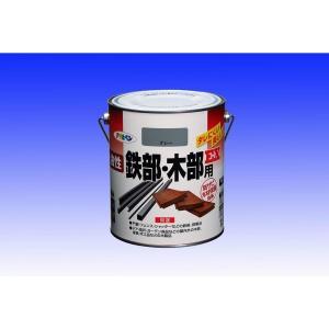 Rakuten - アサヒペン 油性鉄部・木部用EX1.6Lグレー【入数:6】