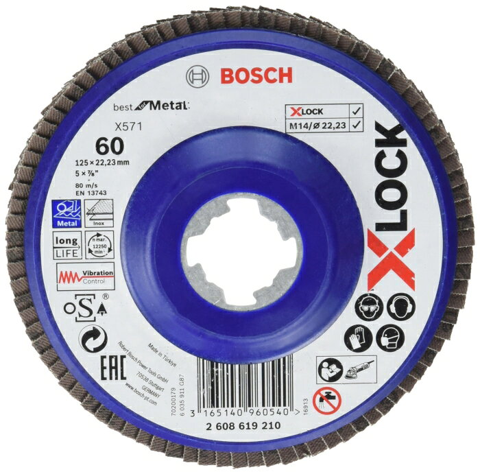 BOSCH ボッシュ XL研磨ディスク 125G120 10枚入 2608619212 1箱(10個入)