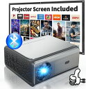 \650ANSI超高輝度/プロジェクター 家庭用 スマホと繋げる 小型 4K対応 自動フォーカス Netflix/YouTubeb オリジナル1080P 高画質...