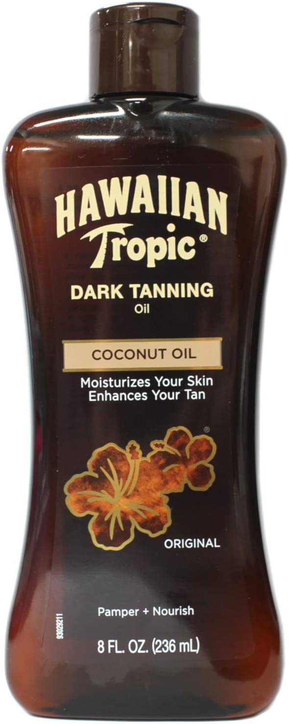 【送料無料】【即納可能】【ハワイ限定商品】Hawaiian Tropic Dark Tanning Oil 236 ml (1個) (並行輸入品)　ハワイアントロピックダークタニングオイル　ハワイ　サンオイル