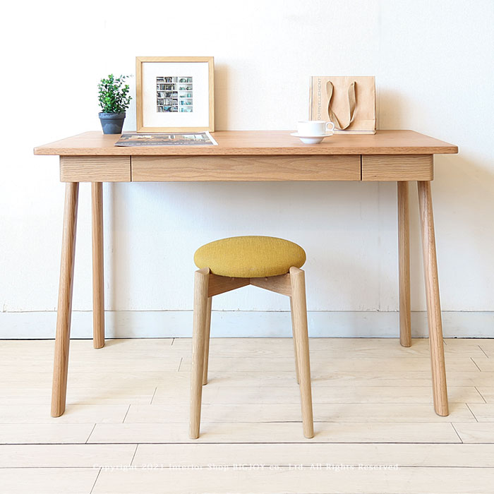 アウトレット展示品処分 IKASAS イカサ 学習机 デスク 学習デスク 学習デスクセット 幅110cm 卓上シェルフ オーク材 オーク無垢材 勉強机 開梱設置配送(※ワゴン・チェア別売) [2]