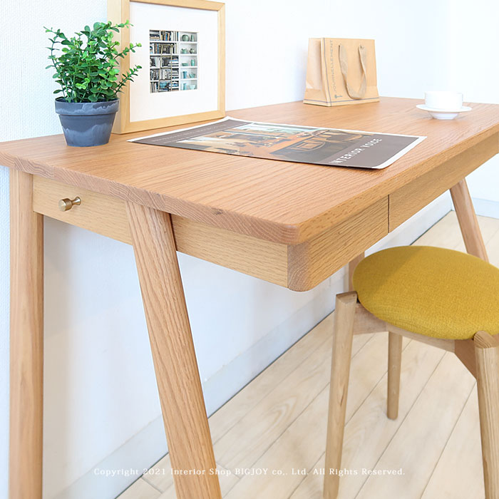 アウトレット展示品処分 IKASAS イカサ 学習机 デスク 学習デスク 学習デスクセット 幅110cm 卓上シェルフ オーク材 オーク無垢材 勉強机 開梱設置配送(※ワゴン・チェア別売) [3]