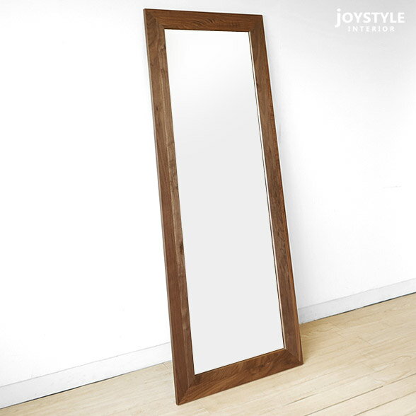 ウォールミラー 立掛けミラー 木枠の壁掛け鏡 姿見 幅69cm、89cm 高さ180cm ウォールナット/ホワイトオーク/アルダー材 シンプルなスタイル [3]