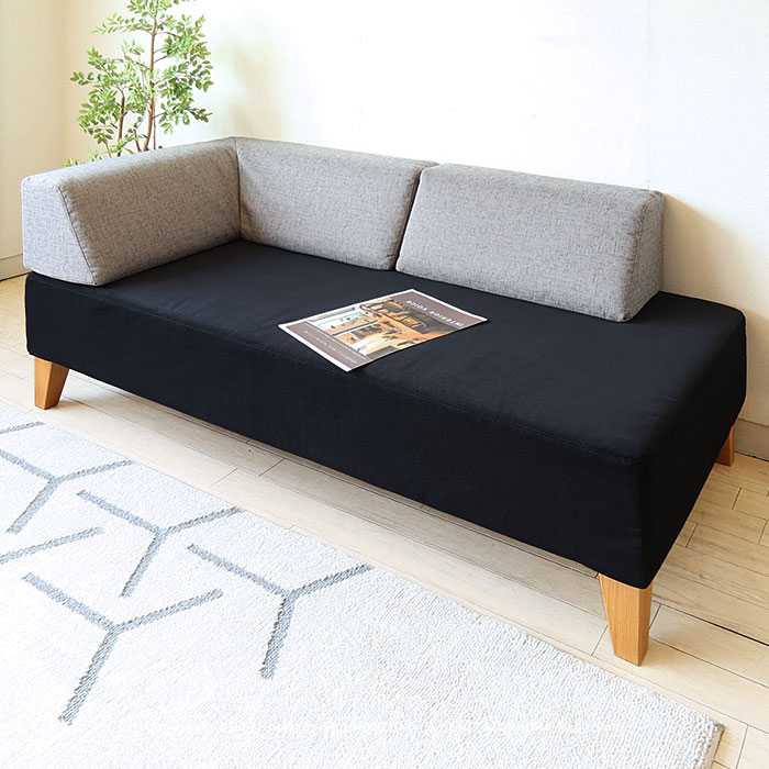 【W1720ソファ+W860背クッション+W640背クッションの3点セット】86ソファ 幅172cm 2Pソファ 2人掛けソファ LDソファ フラットソファ 背クッションがないフラットソファ オットマン 受注生産商品 86シリーズ 86家具 ハチロクソファ オリジナルソファ [3]