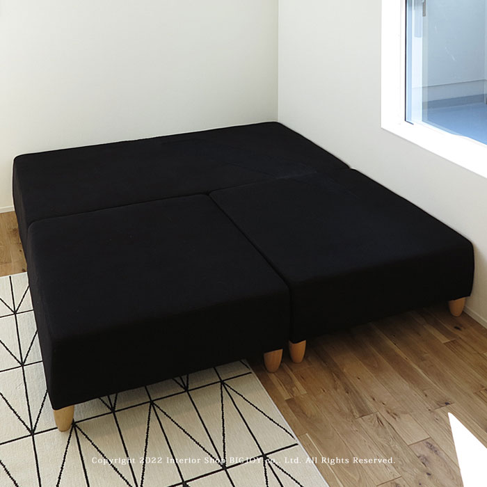 【W1720ソファ+W860オットマン×2+W860背クッション+W640背クッションの5点セット】86ソファ 島ソファ L字ソファ 3Pソファ 3人掛けソファ 2Pソファ 背クッションがないフラットソファ オットマン 受注生産商品 86シリーズ 86家具 ハチロクソファ オリジナルソファ [2]