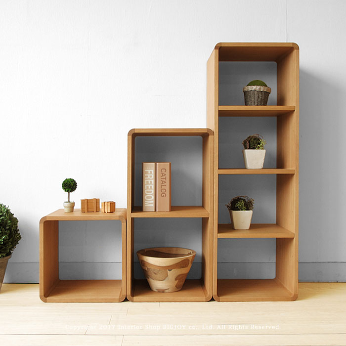 日進木工/Brick Block ACK-006+ACK-008+ACK-029の【3点セット】 収納ブロック シェルフ オープンラック 飾り棚 オーク材