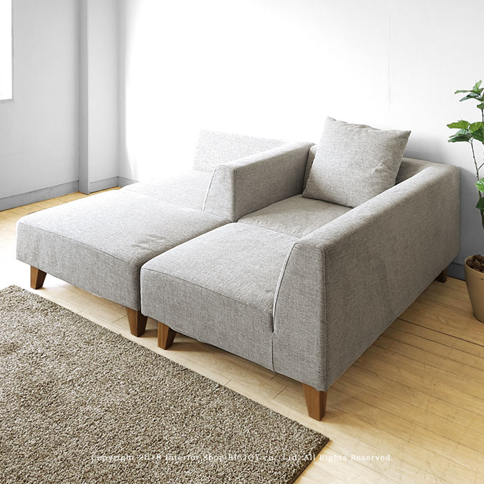 子供がゴロゴロ遊ぶ島ソファ カウチソファを自由に組換え 3人掛けソファ 右カウチ 左カウチ ポケットコイル 受注生産商品 開梱設置配送(※クッション別売) [3]