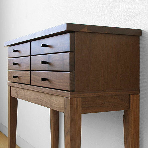 【幅800mm】コンソールテーブル チェスト キャビネット 幅80cm ウォールナット材 ウォールナット無垢材 天然木 木製 オブジェのような洗練されたデザイン [2]