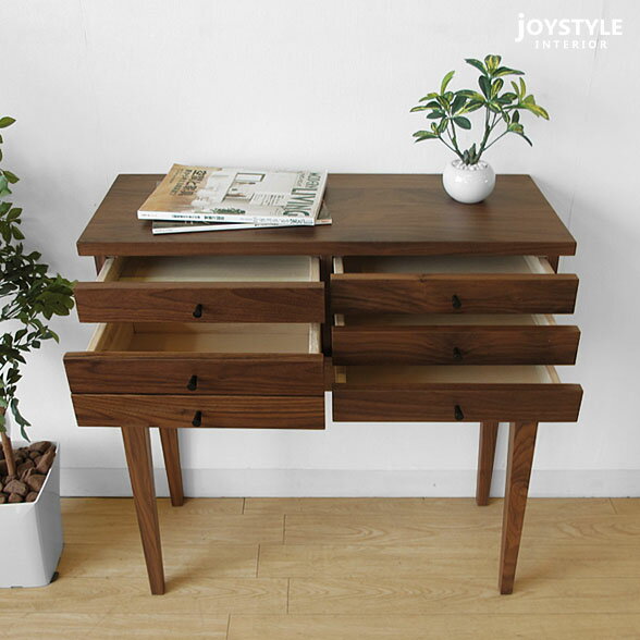 【幅800mm】コンソールテーブル チェスト キャビネット 幅80cm ウォールナット材 ウォールナット無垢材 天然木 木製 オブジェのような洗練されたデザイン