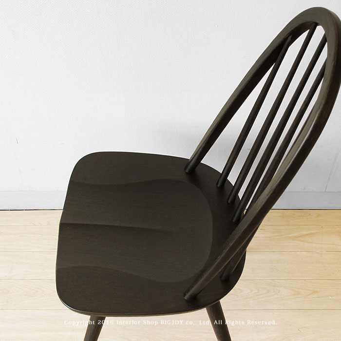 飛騨産業/PS218 ウィンザーチェア ダイニングチェア ブラック色 アンティーク モノトーン 受注生産商品 ホワイトオーク材 カラー展開有り [3]