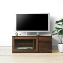 テレビ台 引き出しとガラス扉のユニットテレビボード ユニット家具 開梱設置配送 ウォールナット材 ウォールナット無垢材 木製(3)