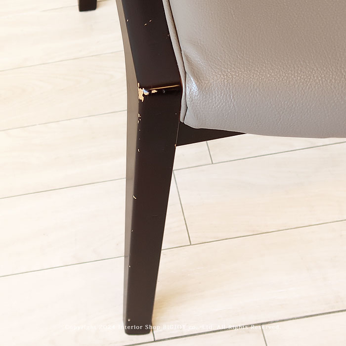 アウトレット展示品処分 カリモク家具 CA3805 ダイニングチェア 食堂椅子 シンプルモダンなチェア 合成皮革張 肘なし ブナ材 Bタイプ [2]