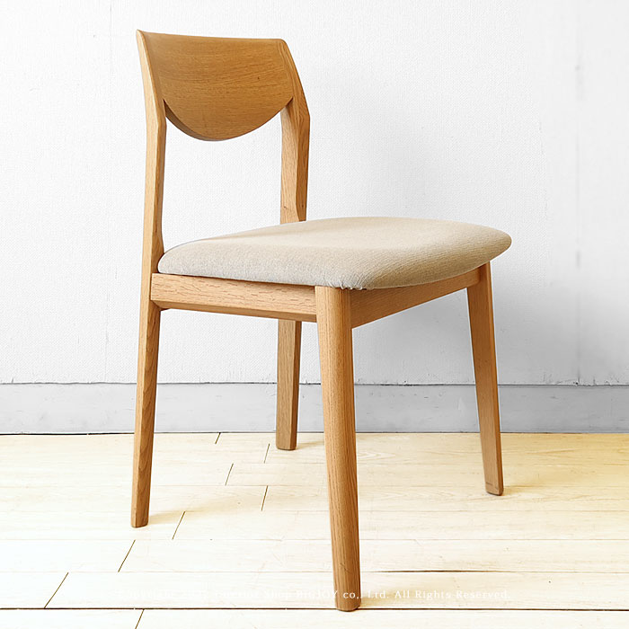 シラカワ/ヴァトー ダイニングチェア 受注生産商品 現代的なデザイン モダン レッドオーク材 レッドオーク無垢材 ダイメトロール ホワイト グレー ブラック [2]