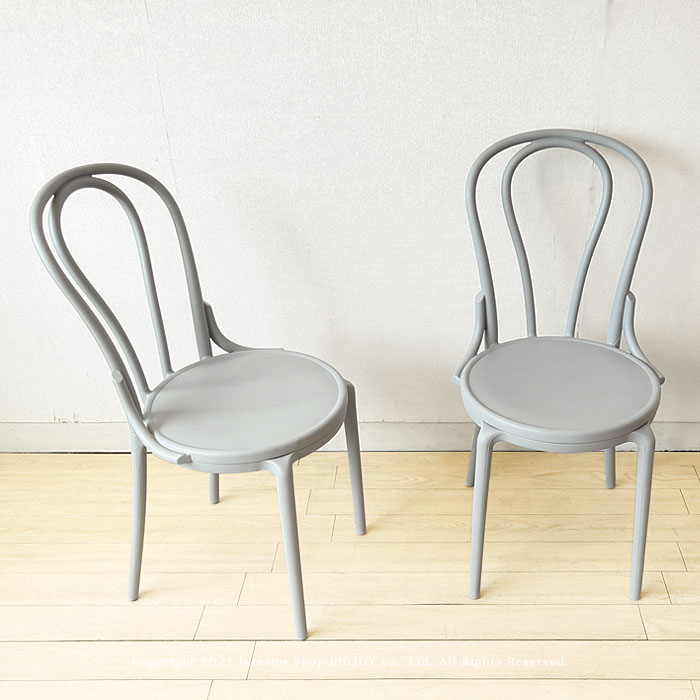 ※RD色欠品中※【2脚セット】ダイニングチェア グレー ブラック ホワイト レッド ポリプロピレン樹脂 ア..