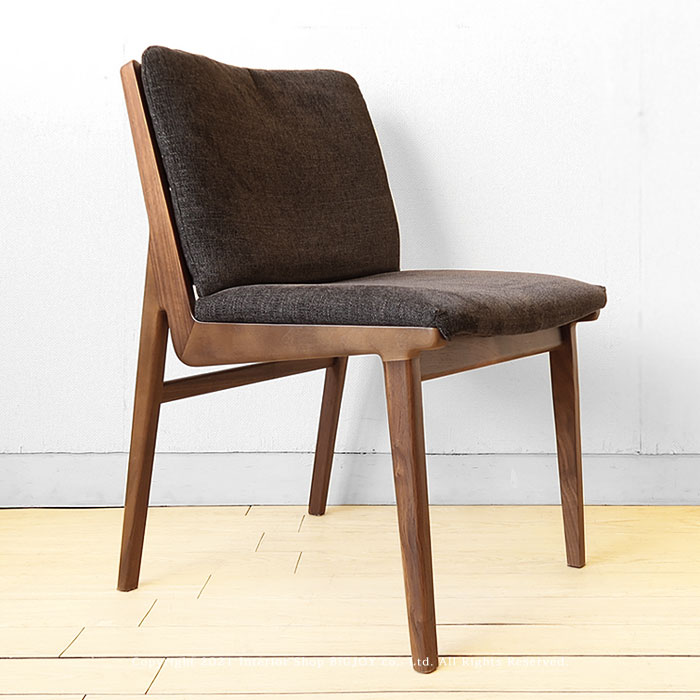※オーク材欠品中/次回入荷未定※ダイニングチェア 受注生産商品 ウォールナット・レッドオーク材 背クッション付き カバーリング アクアクリーン対応 モダンデザイン