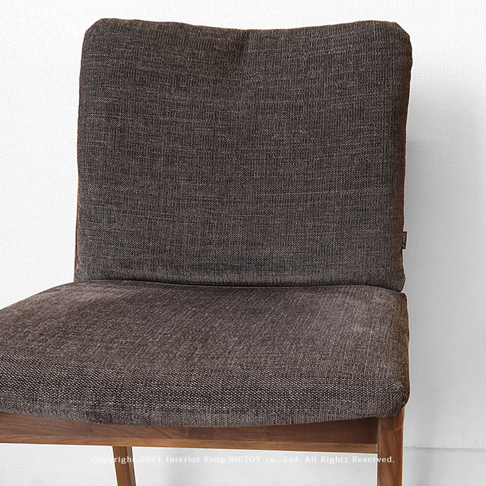※オーク材欠品中/次回入荷未定※ダイニングチェア 受注生産商品 ウォールナット・レッドオーク材 背クッション付き カバーリング アクアクリーン対応 モダンデザイン [2]