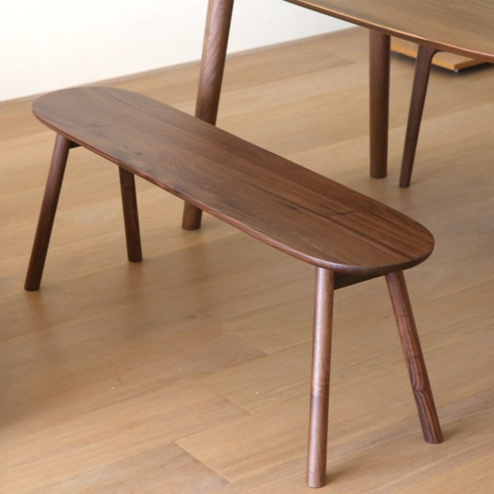 ダイニングベンチ 長椅子 ベンチチェア オシャレ 北欧 丸みのある柔らかなデザイン 幅120cm 幅140cm 木..