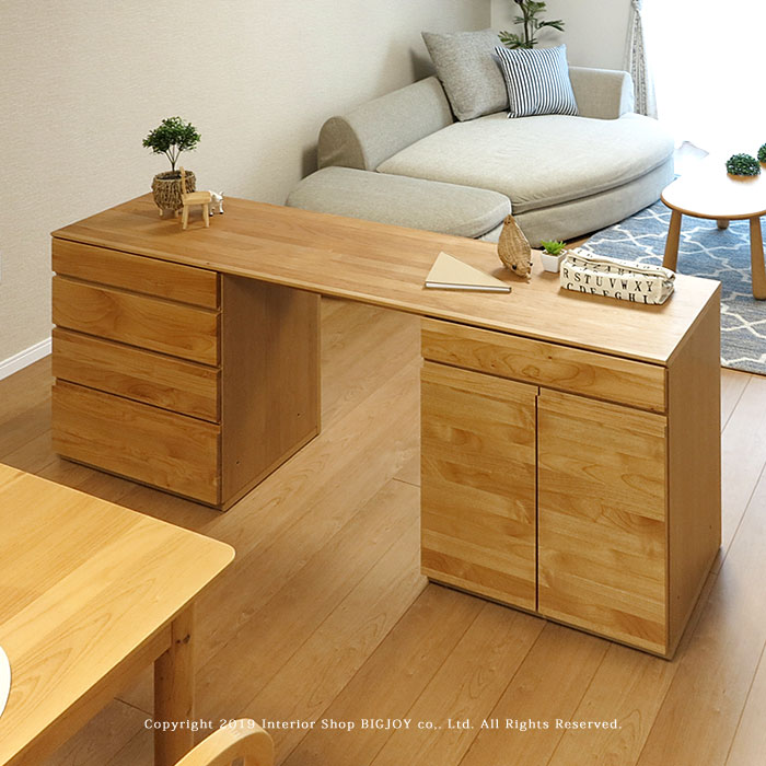 アウトレット展示品処分 ユニットデスク ワーキングデスク パソコンデスク 開梱設置配送 幅180cm 間仕切り家具として置けるリバーシブル設計 裏面化粧 アルダー材