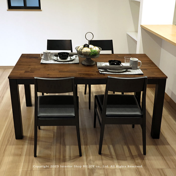 【数量限定/特別大特価品】【ダイニングテーブル/W1800/ウォールナット材/脚ブラック】 幅180cm 小さな..