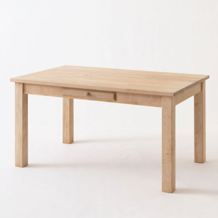 樂天商城 - 飛騨産業 Northern Forest ダイニングテーブル NC313WP 幅135cm×奥行85cm 食卓 受注生産商品 開梱設置配送 カバ無垢材 カバ材 カントリースタイル アンティーク調
