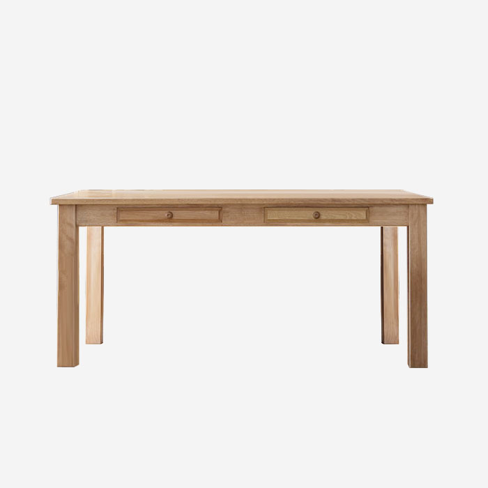 Rakuten - 飛騨産業 Northern Forest ダイニングテーブル NC315WP 幅165cm×奥行85cm 食卓 受注生産商品 開梱設置配送 カバ無垢材 カバ材 カントリースタイル アンティーク調