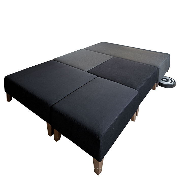 【W1720ソファ+W860オットマン×2の3点セット】86ソファ 島ソファ L字ソファ 3Pソファ 3人掛けソファ コーナーソファ 背クッションがないフラットソファ オットマン 受注生産商品 86シリーズ 86家具 ハチロクソファ オリジナルソファ [2]