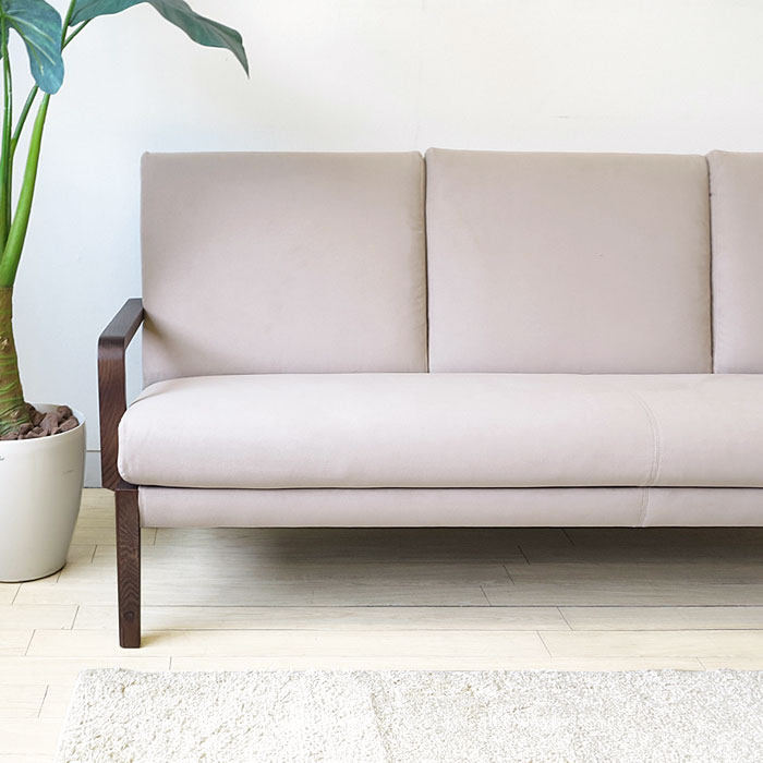 2人掛けソファ 3人掛けソファ 2Pソファ 3Pソファ 幅158cm 幅188cm 受注生産商品 オーク材 オーク無垢材 布張り 本革張り ※張地サイズによって金額が変わります! [3]