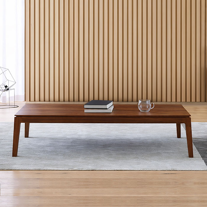 Rakuten - サイズオーダーテーブル リビングテーブル ローテーブル 座卓 上質で美しいデザイン 幅90cm 幅100cm 幅110cm 幅120cm 幅130cm 幅140cm 受注生産商品 ウォールナット無垢材 ウォールナット材